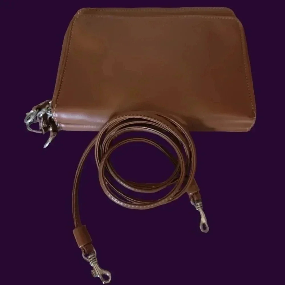 Nine west unique crossbody bag brown color